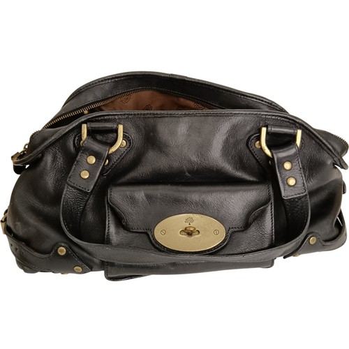 Mulberry black leather satchel - mulberry,