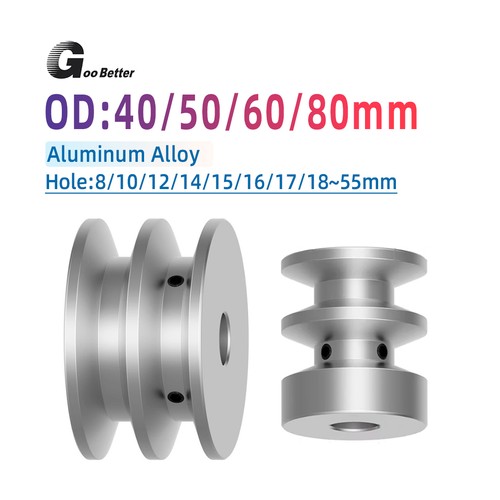 Double groove aluminum - double, v-groove