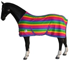 Horse Masters Rainbow Design Fleece Cooler Standard Neck