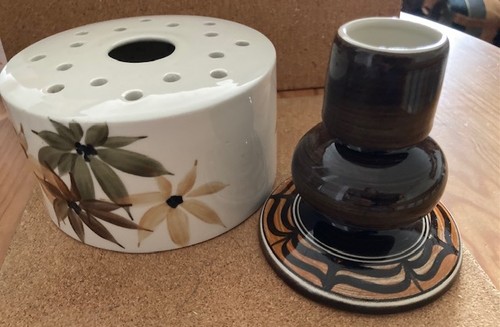 Vintage jersey pottery - jersey, flower
