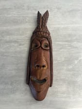 Hand Carved Wooden Tribal Mask