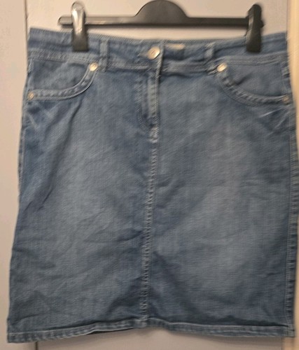 Women blue denim skirt uk - blue,