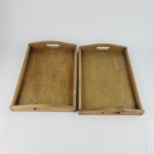 Wooden Serving Trays, Set of