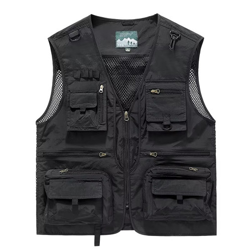 Men new multi pockets vest - new,