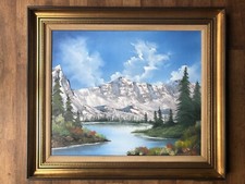 Original Oil Painting On Canvas (Bob Ross Style) Frame Not Included.