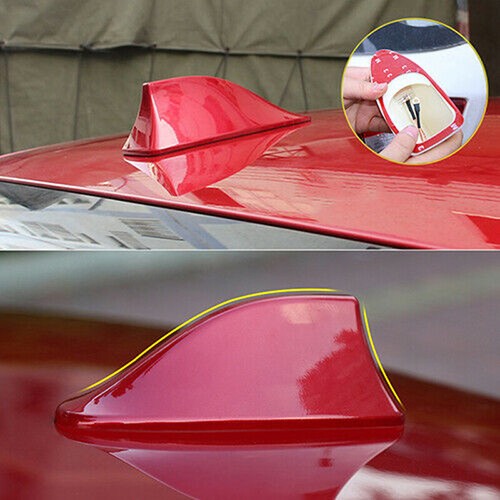Red car aerial antenna - red,