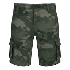 BOYS CAMOUFLAGE CARGO SHORTS ARMY PRINT CAMO 5 6 7 8 9 10 11 12 13 14 YEARS NEW
