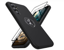 Kovasia Samsung Galaxy S54 case +2 pack screen protectors Rotatable Ring Stand