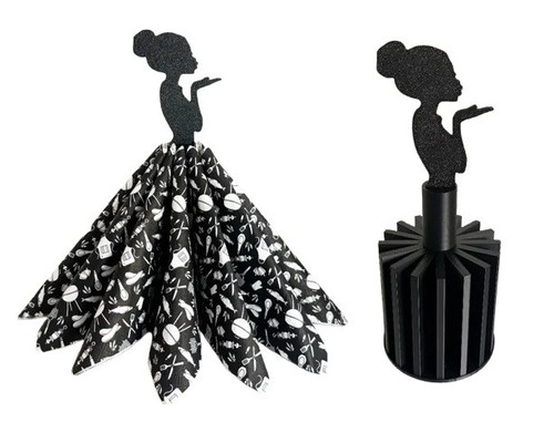 Napkin holder with - holder,