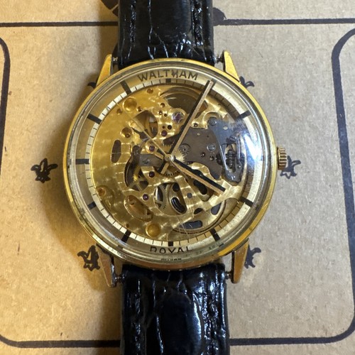 Waltham royal gold tone - waltham,