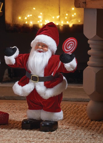 Singing dancing santa claus - singing,