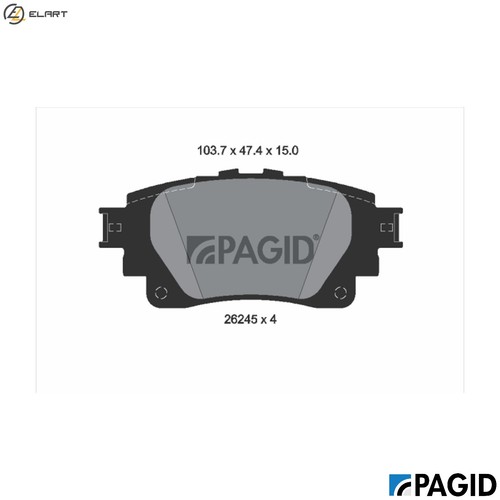 Brake pad set disc - pad,