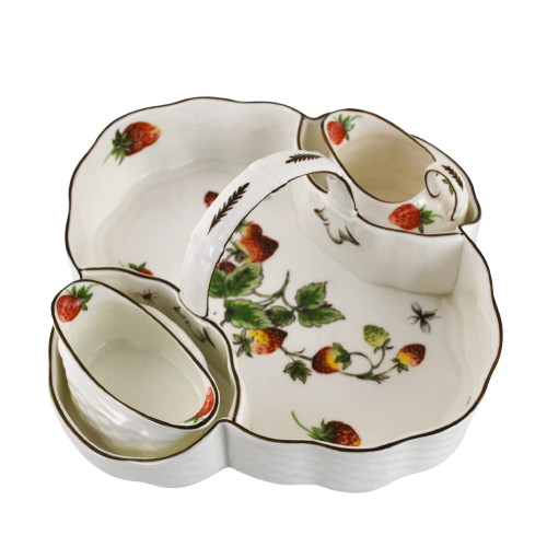 Coalport strawberry basket - strawberry,