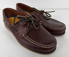 Timberland Boat Shoes Brown Leather Mens Size UK 9