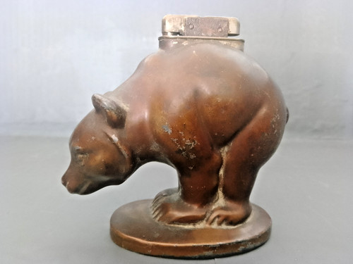 Antique cold painted spelter - cold,