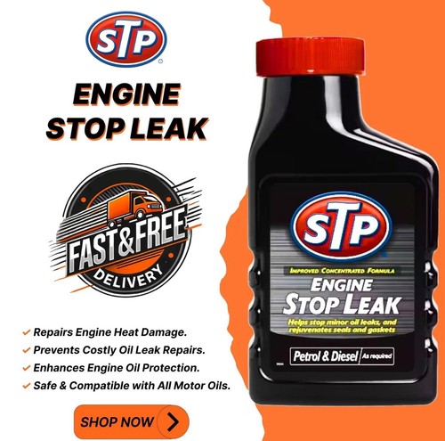 Stp engine stop leak - engine, oil