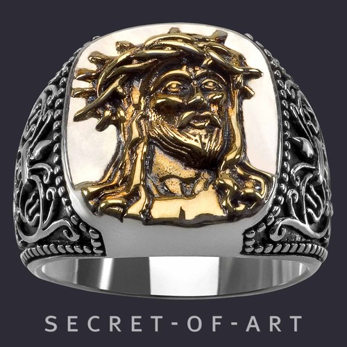 Jesus ring 925 silver - ring,
