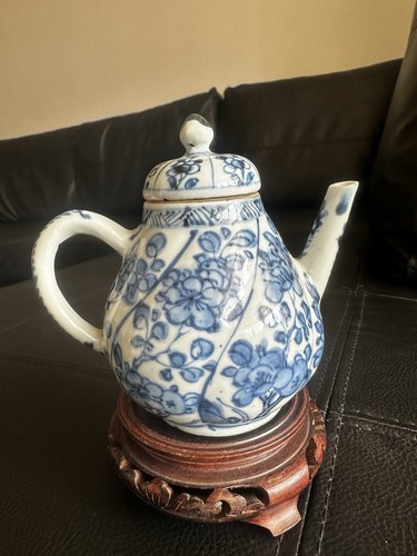 Antique chinese blue and white - and,