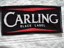CARLING BLACK LABEL  UNUSED BEER TOWEL