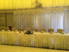 Starlight Backdrop, Top Table And Cake Table - HIRE ONLY