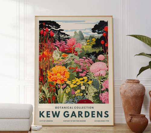 Kew gardens nature art poster - gardens,