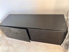 ikea besta unit black