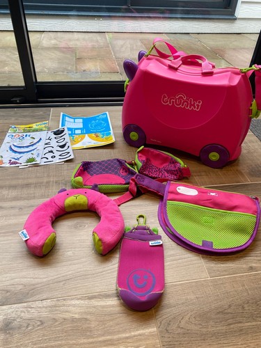 Trunki ride suitcase pink - trunki,