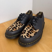 Dr Martens X Stussy Bailey Creeper Leopard Print Shoes Black UK9.5 US10.5