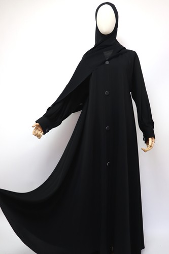 Dubai abaya closed cuffed - closed,