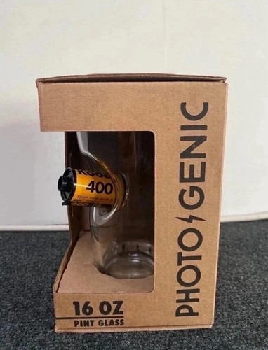 Unique pint glass with kodak - with,