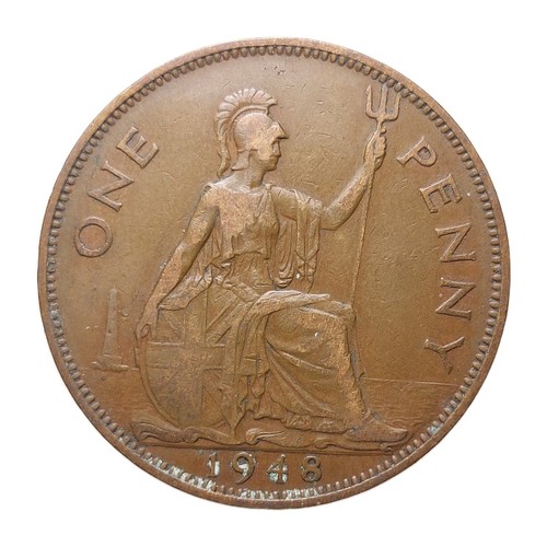 Great britain one penny 1948 - great,