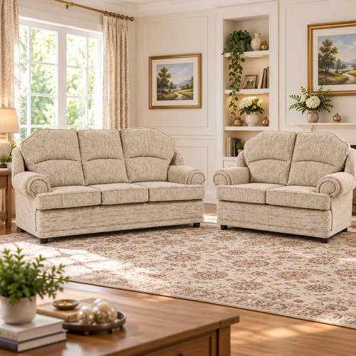Classic modern beige fabric - fabric, 3