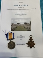 WW1 Medals Ussher London