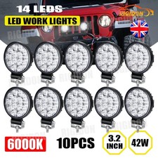 10x Mini 3.2 Inch 42W LED Work