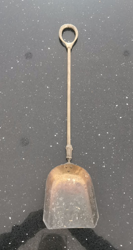 Vintage brass long handled - brass,