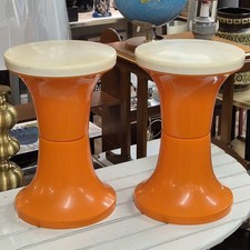 Vintage Pair of Orange  and