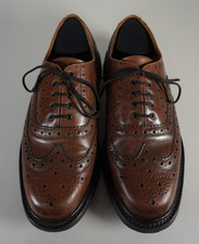 Mens Barbour Brown Quality Leather Brogues Shoes - UK 8
