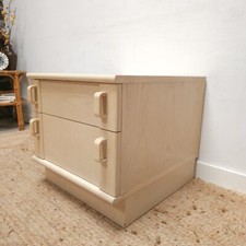 G plan bedside drawers White