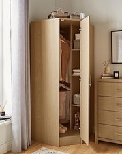 Space Saving Corner Oak