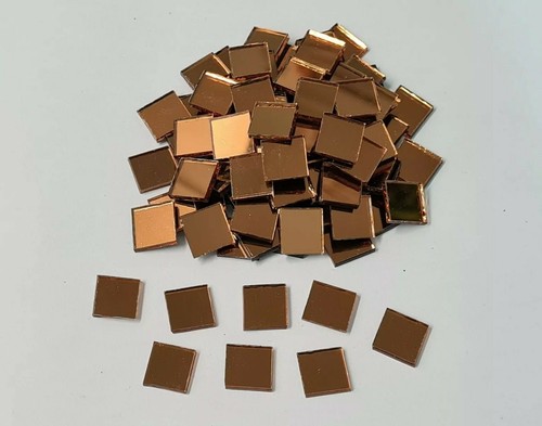 100 pieces copper bronz glass - copper,