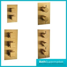 Brushed Brass Concealed Shower