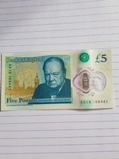 5 Pounds Note AA19