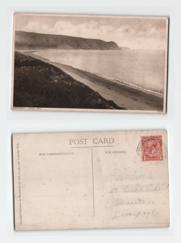 Vintage postcard abersoch - postcard, fach