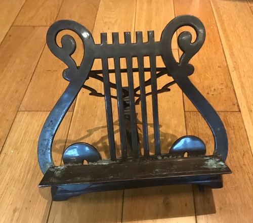Vintage brass easel adjustable - vintage,