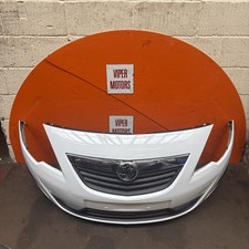 Vauxhall Meriva B Bumper Front With Grills Glacier White Z474 Pre Facelift 10-13