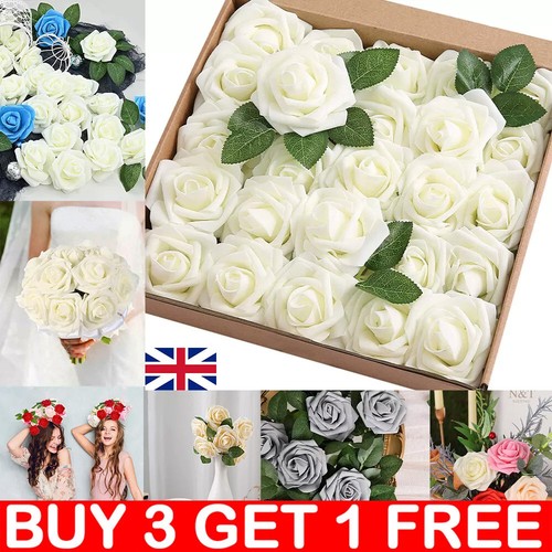 50pcs artificial flowers foam - 50pcs,