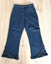 Girls Lili Gaufrette Blue Jeans Frill Ruffle Elasticated Waist Assorted Sizes