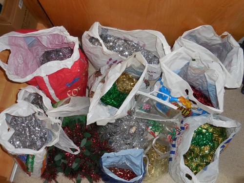 Job lot christmas tinsel - of,