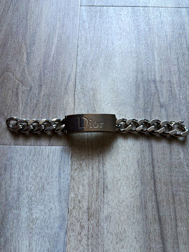 Dior logo silver curb - logo,