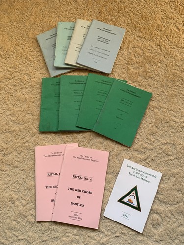 Masonic ritual books allied - books,